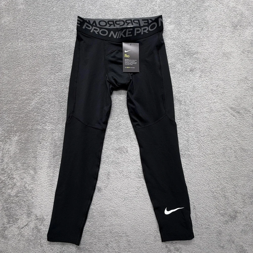 Nike Pro Leggings Dri Fit Boys‎ Small Black CK4546-010